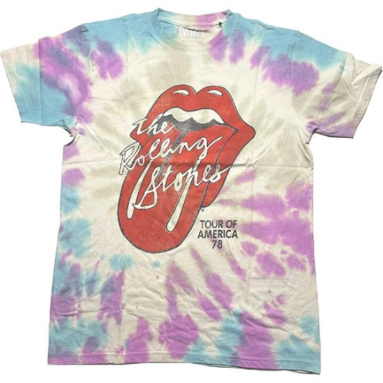 The Rolling Stones Unisex T-Shirt: Tour of USA '78 (Wash Collection) - The Rolling Stones - Merchandise -  - 5056561064925 - 