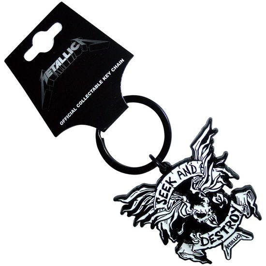 Metallica Keychain: Seek & Destroy - Metallica - Produtos - - 5056737256925 - 10 de junho de 2024