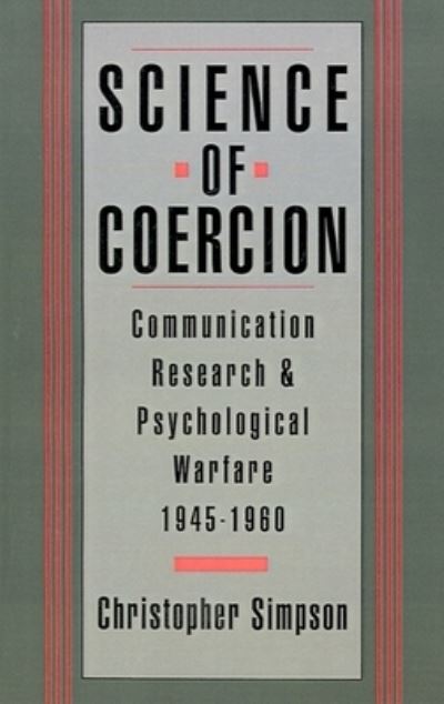 Cover for Christopher Simpson · Science of Coercion (Paperback Book) (1996)