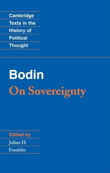 Cover for Jean Bodin · Bodin: On Sovereignty - Cambridge Texts in the History of Political Thought (Paperback Book) (1992)