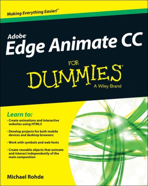 Cover for Michael Rohde · Adobe Edge Animate For Dummies (Book) (2013)