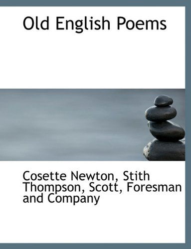 Cover for Stith Thompson · Old English Poems (Paperback Book) (2010)