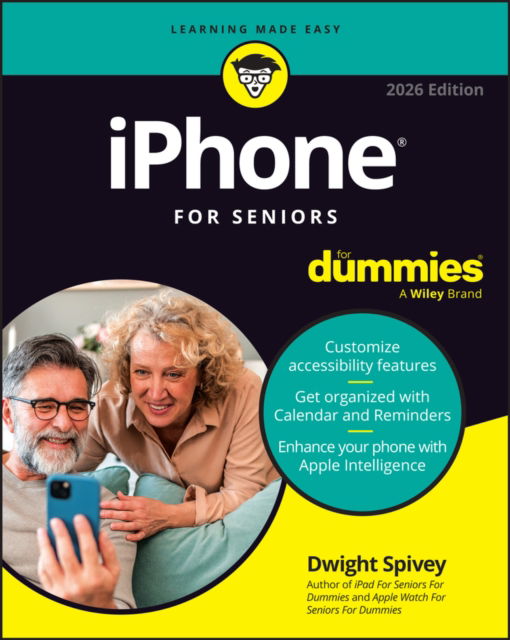 Cover for Dwight Spivey · Iphone for Seniors for Dummies, 2026 Edition (Paperback Book) (2025)