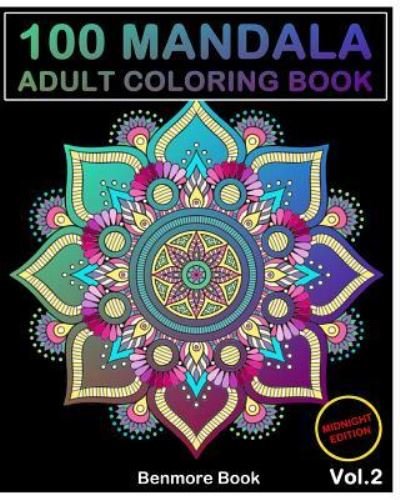 Cover for Benmore Book · 100 Mandala Midnight Edition (Paperback Book) (2018)
