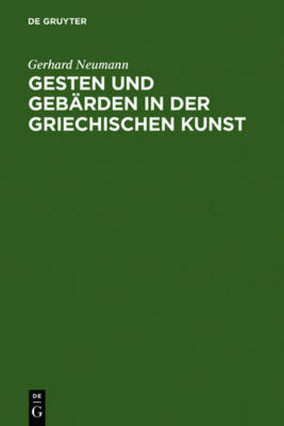 Cover for Neumann · Gesten und Gebärden in der grie (Book) (1965)