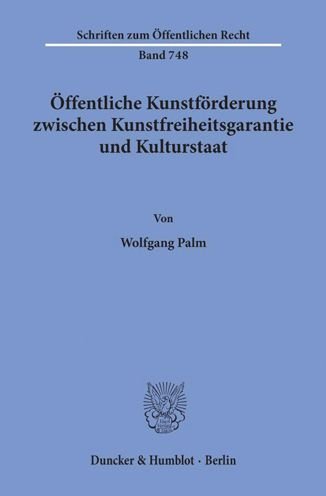 Cover for Palm · Öffentliche Kunstförderung zwische (Bok) (1998)