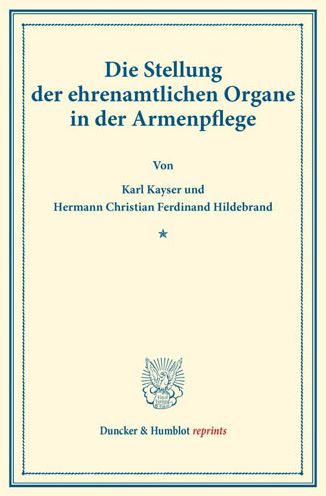 Cover for Kayser · Die Stellung der ehrenamtlichen (Buch) (2016)