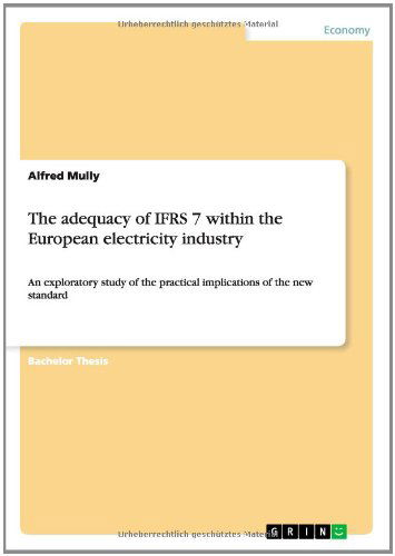 Cover for Mully · The adequacy of IFRS 7 within the (Book) (2014)