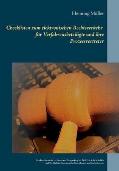 Cover for Müller · Checklisten zum elektronischen R (Book) (2018)