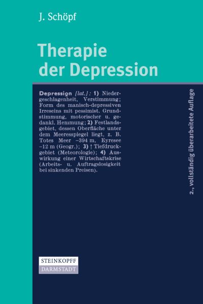 Cover for J. Schöpf · Therapie der Depression (Book) [German, 2. Aufl. edition] (2006)