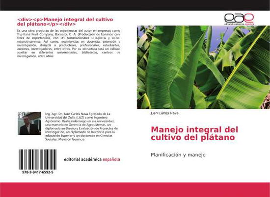 Cover for Nava · Manejo integral del cultivo del pl (Book)