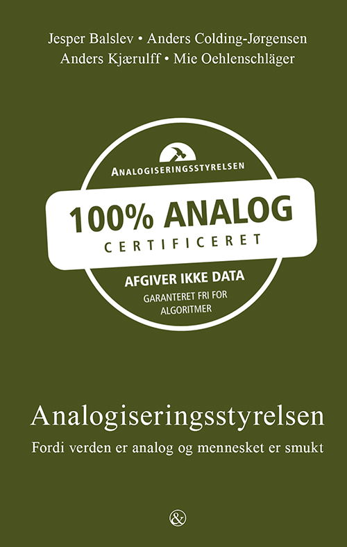 Cover for Jesper Balslev, Anders Colding-Jørgensen, Anders Kjærulff, Mie Oehlenschläger · Analogiseringsstyrelsen (Poketbok) [1:a utgåva] (2022)