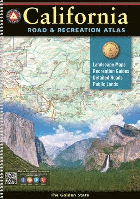 Cover for Benchmark Maps · California Road and Recreation Atlas (Spiral Book) [2024th edition] (2024)