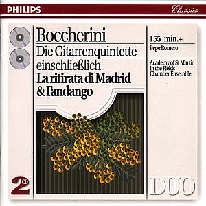 Boccherini: the Guitar Quintets - Pepe Romero - Musik - CHAMBER MUSIC - 0028943876926 - 19. Januar 1994