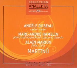 Chamber Music - Martinu / Dubreau / Marion / Hamelin - Music - ANALEKTA - 0055490220926 - September 16, 2008