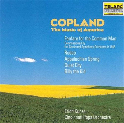 Music of America - Copland / Kunzel / Cincinnati Pops Orchestra - Musiikki - Telarc - 0089408033926 - tiistai 28. tammikuuta 1997