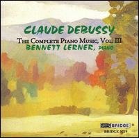 Cover for Debussy / Lerner · Complete Piano Music 3 (CD) (2007)