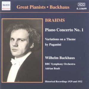 Cover for Backhaus / Bbc So / Boult · Piano Concerto No. 1 (Boult. Bbcso. Backhaus) (CD) (2003)