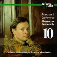 Piano Concertos 26 &27 - Mozart / Weise / Francesch - Musik - KONTRAPUNKT - 0716043222926 - 12. marts 1996
