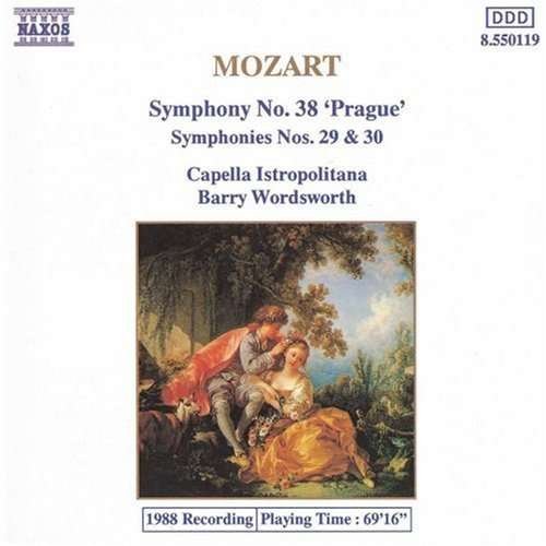 Cover for Mozart / Wordsworth / Capella Istropolitana · Symphonies 29, 30 &amp; 38 (CD) (1993)