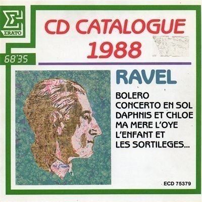 Cover for Maurice Ravel  · Cd Catalogo Erato' Ravel (CD)