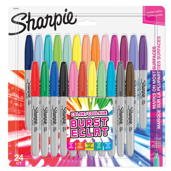 Cover for Sharpie · Sharpie Marker Fein Rundspitze F 24er Color Burst (ACCESSORY) (2024)