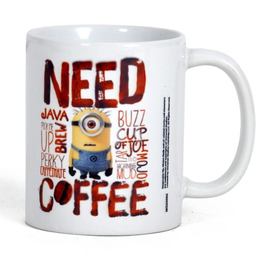 Minions: Despicable Me - Need Coffee -Mug- (Tazza) - Despicable Me - Fanituote - PYRAMID - 5050574230926 - torstai 2. helmikuuta 2017