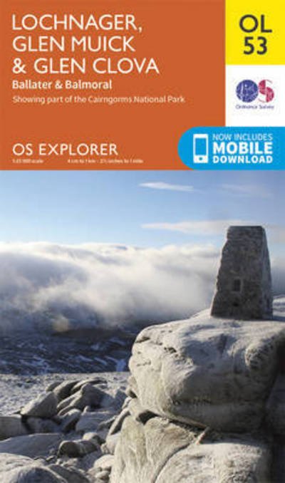 Cover for Ordnance Survey · Lochnagar, Glen Muick &amp; Glen Clova, Ballater &amp; Balmoral - OS Explorer Map (Landkarten) [May 2015 edition] (2015)