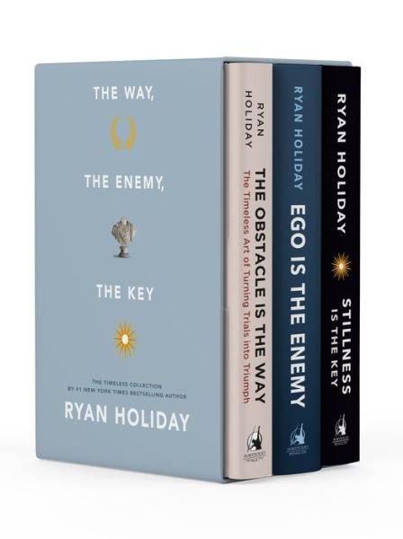 The Way, the Enemy, and the Key: A Boxed Set of The Obstacle is the Way, Ego is the Enemy & Stillness is the Key - Ryan Holiday - Bøker - Penguin Publishing Group - 9780593086926 - 24. mars 2020