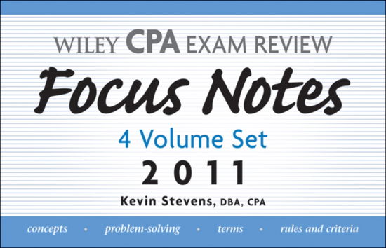 Cover for Kevin Stevens · Wiley CPA Examination Review, Focus Notes Set (Spiral Book) [6 Rev edition] (2010)