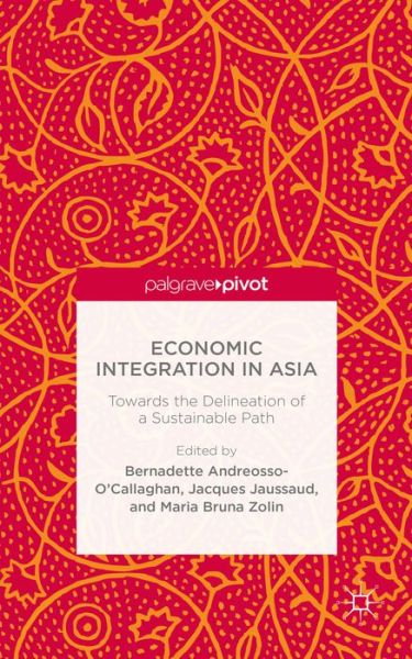 Cover for Andreosso-o\'callaghan, Bernadette, Professor · Economic Integration in Asia: Towards the Delineation of a Sustainable Path (Hardcover Book) (2014)