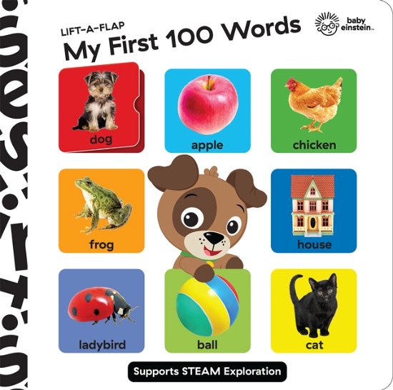 Cover for P I Kids · Baby Einstein Lift A Flap My First 100 Words Novelty Board Book (Hardcover bog) (2021)