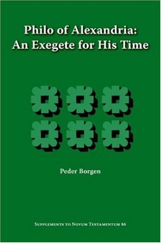 Cover for Peder Borgen · Philo of Alexandria, an Exegete for His Time (Supplements to Novum Testamentum) (Paperback Bog) (2005)