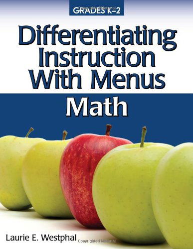 Cover for Laurie E. Westphal · Differentiating Instruction With Menus: Math (Grades K-2) (Paperback Book) [1st edition] (2010)