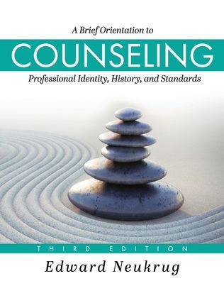 Cover for Edward Neukrug · A Brief Orientation to Counseling (Paperback Book) (2021)