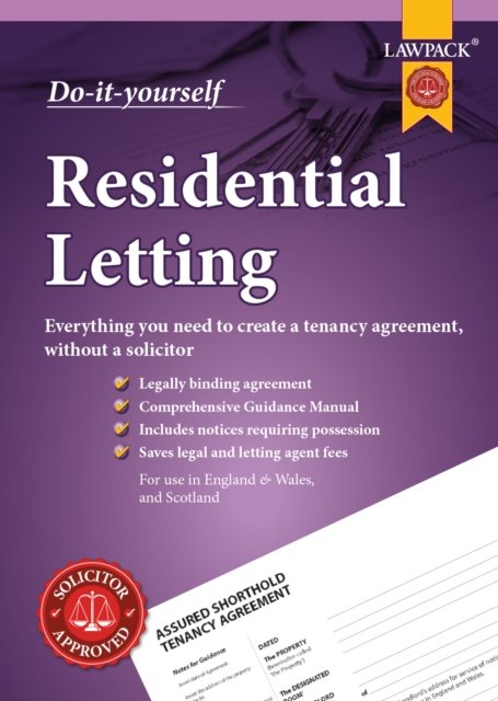Cover for Lawpack Residential Letting DIY Kit: Everything you need to create a tenancy agreement, without a solicitor (Paperback Book) [Revised edition] (2022)