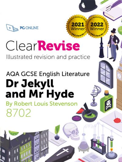 Cover for ClearRevise AQA GCSE English Literature 8702; Stevenson, Dr Jekyll and Mr Hyde (Paperback Book) (2023)