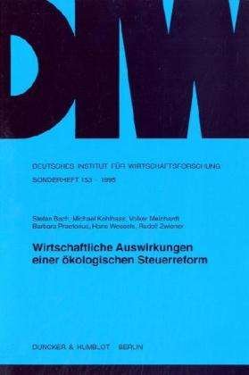 Cover for Bach · Wirtschaftliche Auswirkungen einer (Book) (1995)