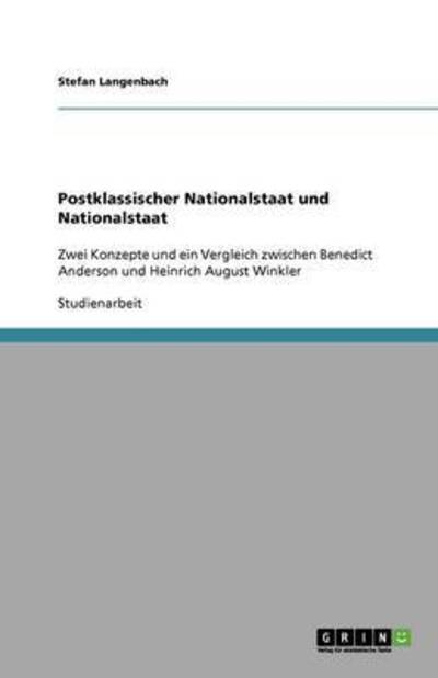 Cover for Langenbach · Postklassischer Nationalstaa (Book) (2010)