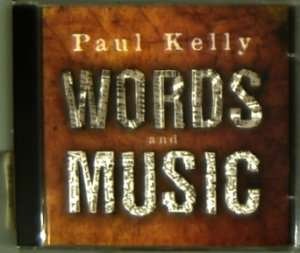 Words and Music - Paul Kelly - Música - VANGUARD - 0015707949927 - 22 de abril de 2004