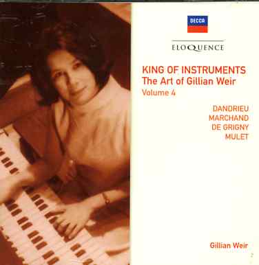 Cover for Gillian Weir · Art Of Gillian Weir - Volume 4 (CD) (2011)