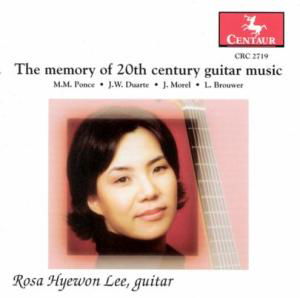 Cover for Rosa Hyewon Lee · Memory of 20th Century Guitar Music (CD) (2005)