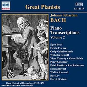 BACH, J.S.: Piano Transcriptio - V/A - Musik - Naxos Historical - 0747313311927 - 4. december 2006