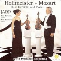 Cover for Mozart / Hoffmeister / Barlowe / Bodman · Duos for Violin &amp; Viola (CD) (2000)