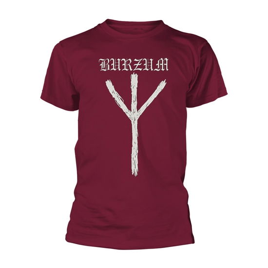 Cover for Burzum · Rune (Maroon) (T-shirt) [size S] [Maroon edition] (2018)