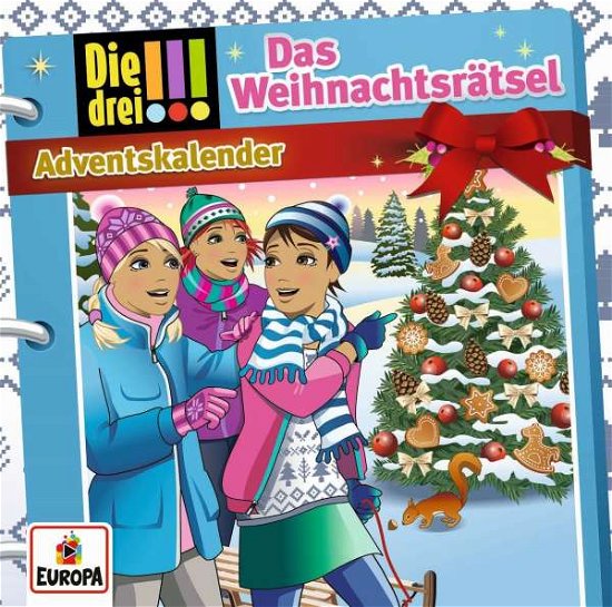 Cover for Die Drei !!! · Adventskalender-das Weihnachtsrätsel (CD) (2017)