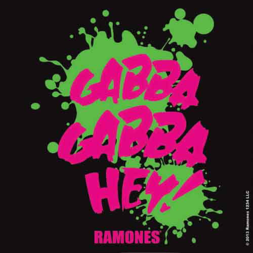 Ramones Single Cork Coaster: Gabba Gabba - Ramones - Merchandise - Merch Traffic - 5055295368927 - 17 juni 2015