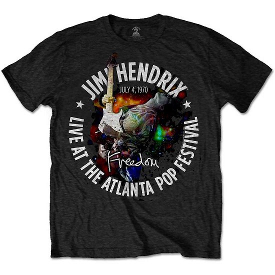 Cover for The Jimi Hendrix Experience · Jimi Hendrix Unisex T-Shirt: Atlanta Pop Festival 1970 (T-shirt) [size S] [Black - Unisex edition]