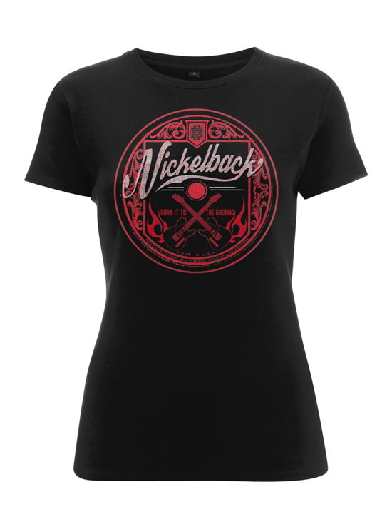 Cover for Nickelback · Pink Logo Circle (T-shirt) [Black edition] (2016)