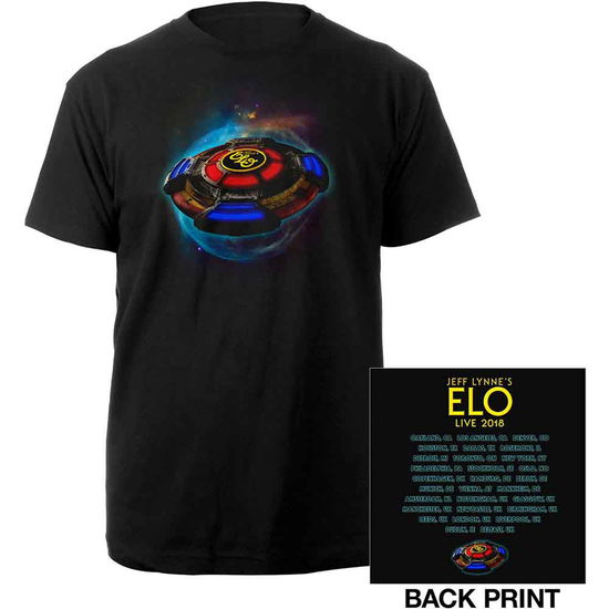 ELO Unisex T-Shirt: 2018 Tour Logo (Ex-Tour & Back Print) - Elo ( Electric Light Orchestra ) - Marchandise -  - 5056170671927 - 